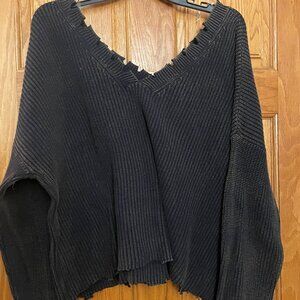 Off Shoulder Short Sweater
